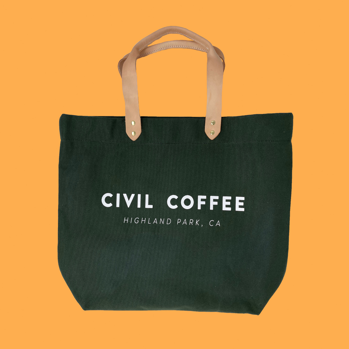 Civil Green Canvas Tote