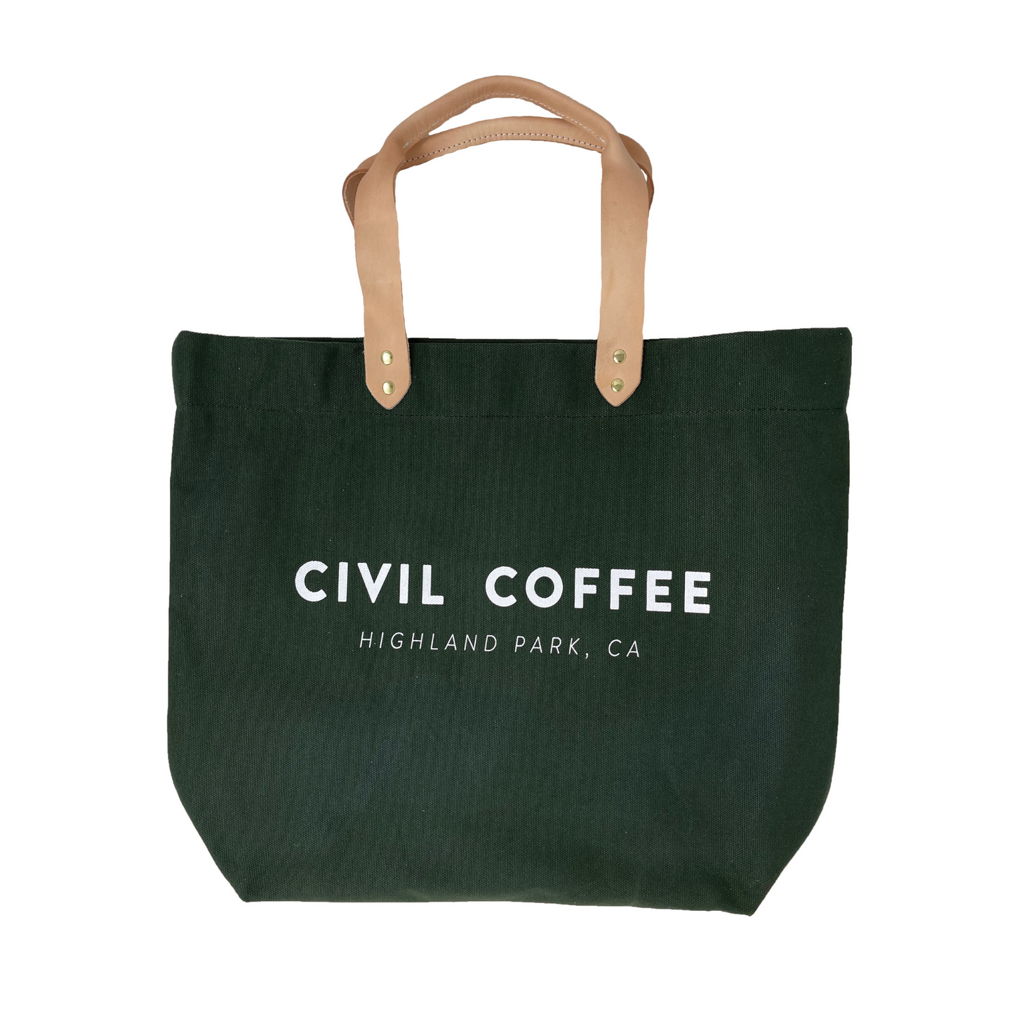 Civil Green Canvas Tote